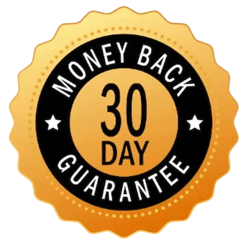 100% money back guarantee 